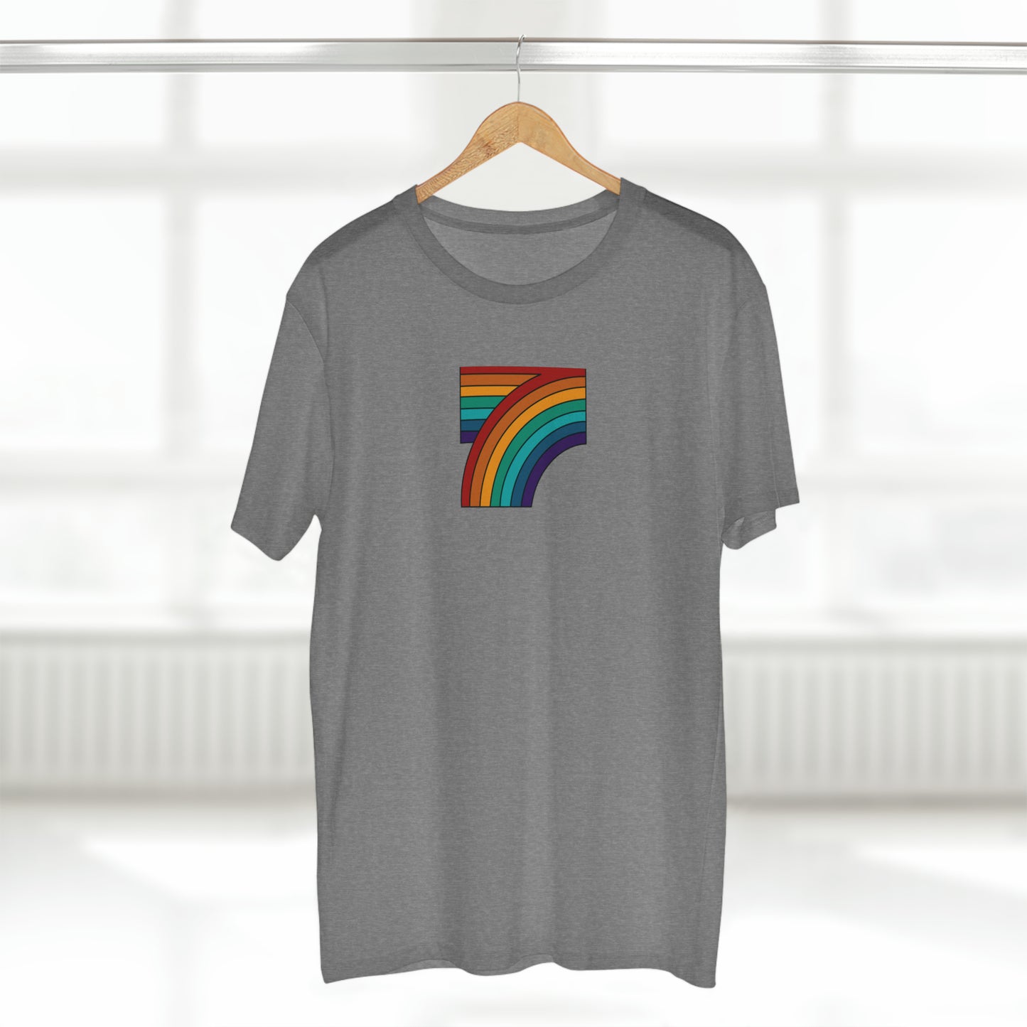 7 Rainbow FALL Men's Staple Tee