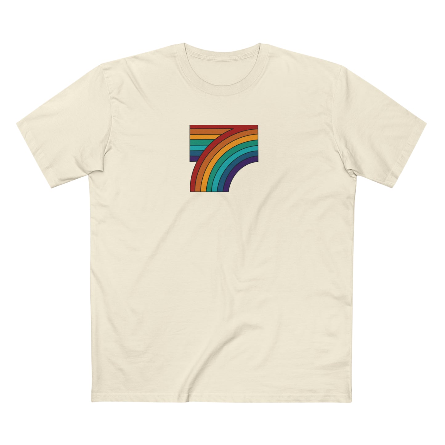 7 Rainbow FALL Men's Staple Tee