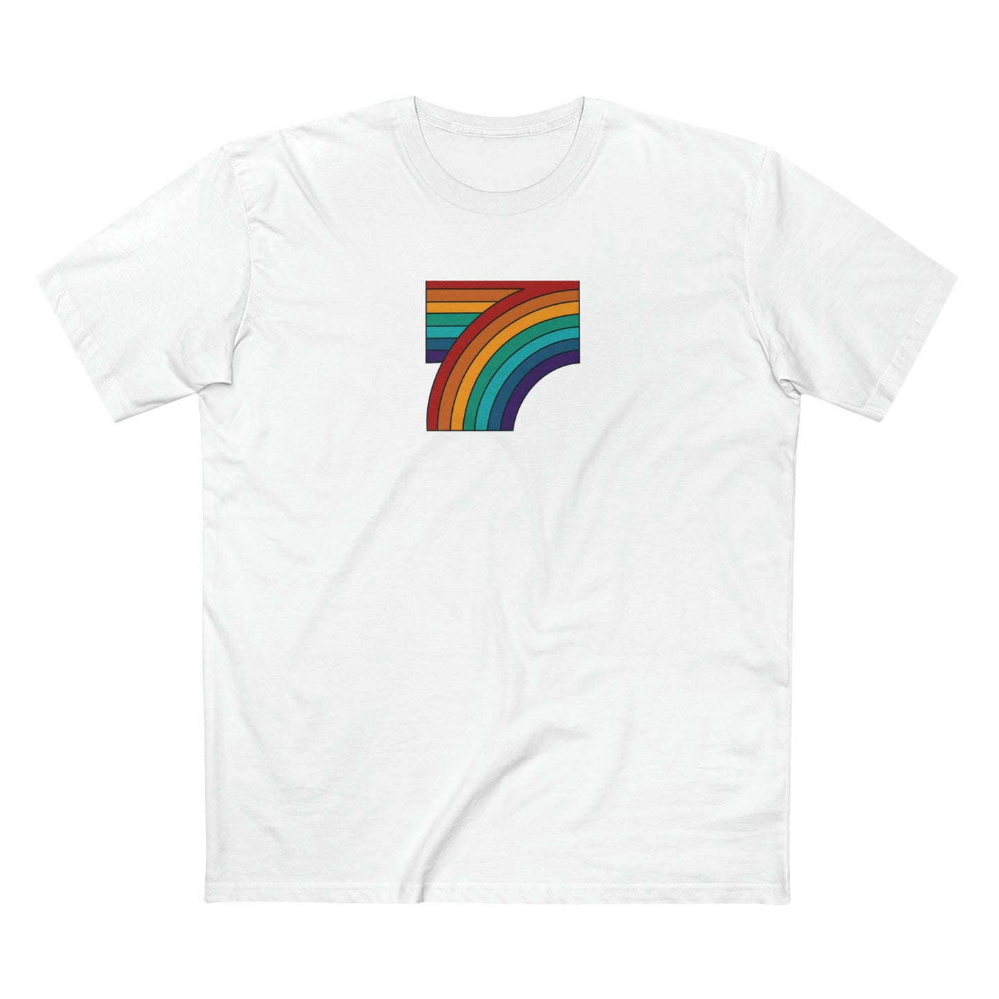 7 Rainbow FALL Men's Staple Tee