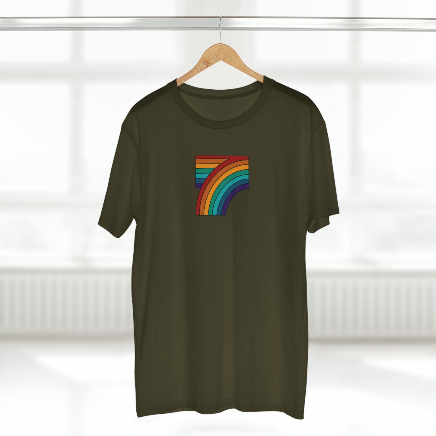 7 Rainbow FALL Men's Staple Tee