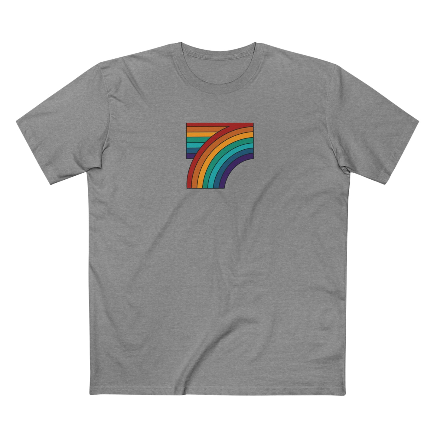 7 Rainbow FALL Men's Staple Tee