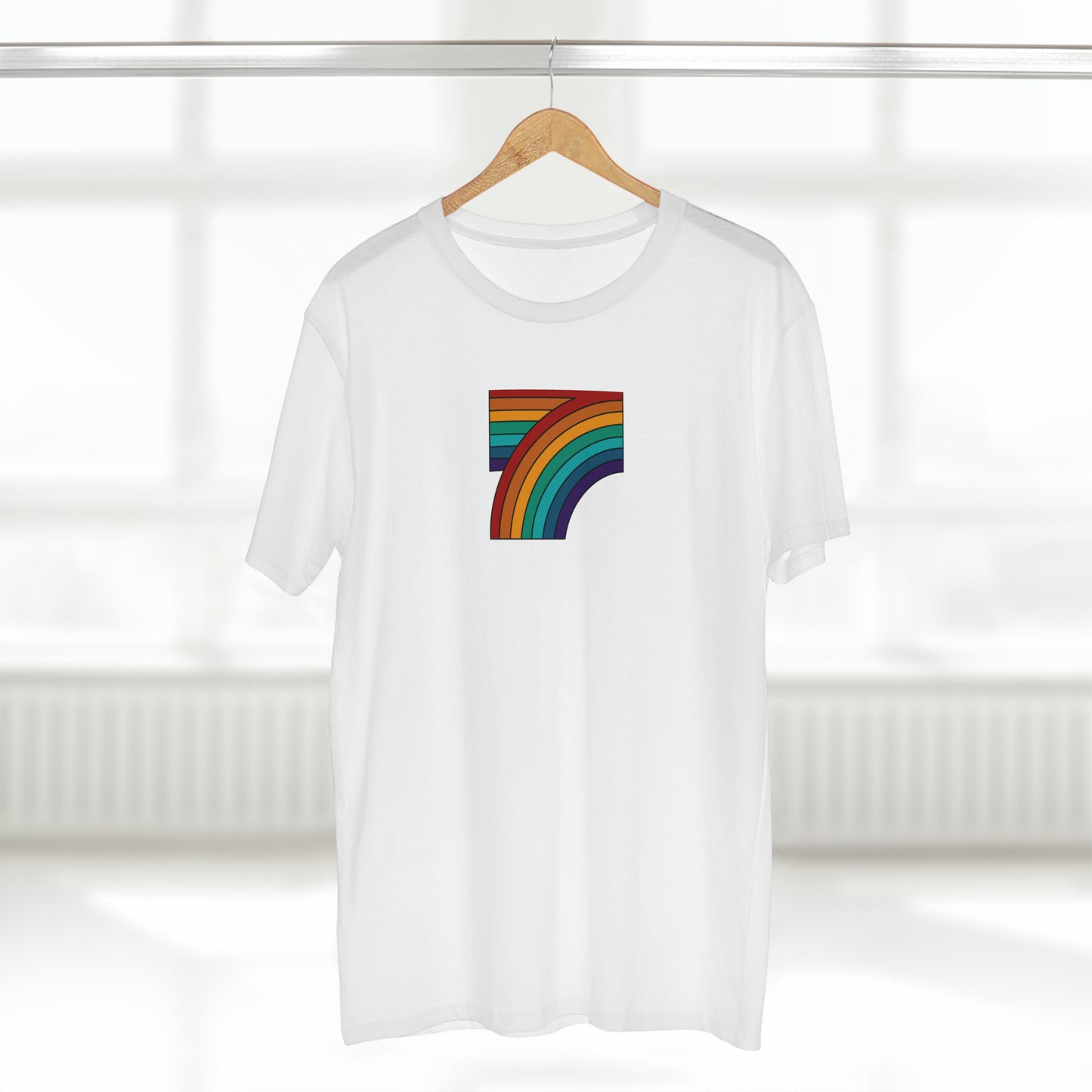 7 Rainbow FALL Men's Staple Tee