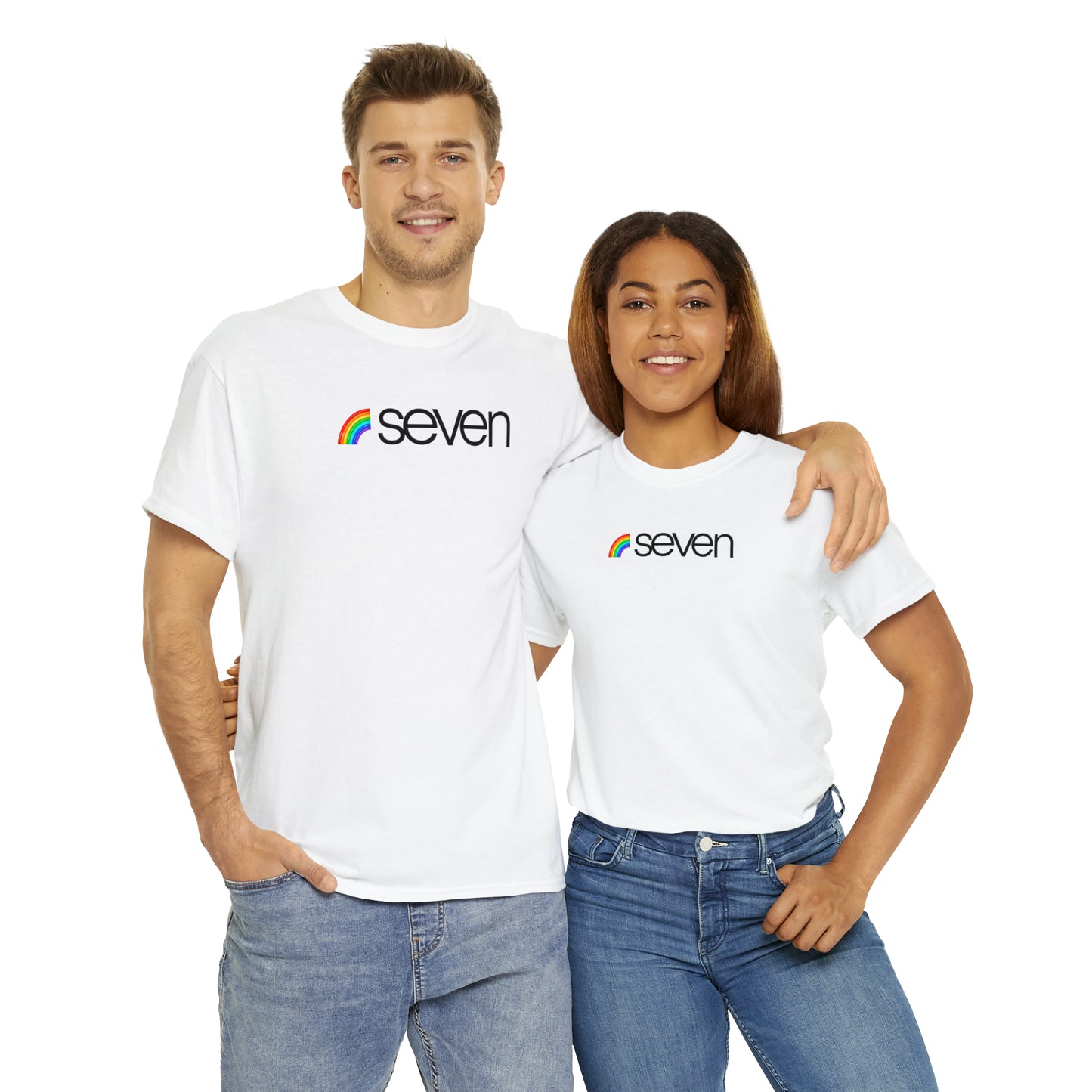 SEVEN RAINBOW Unisex Heavy Cotton Tee