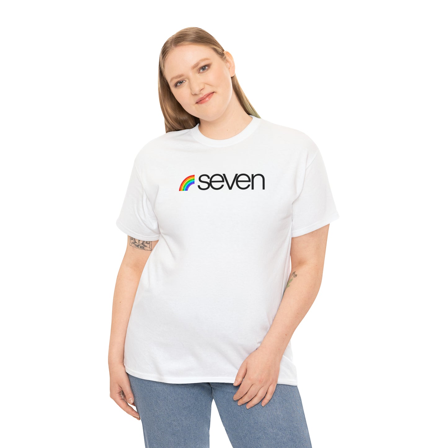 SEVEN RAINBOW Unisex Heavy Cotton Tee