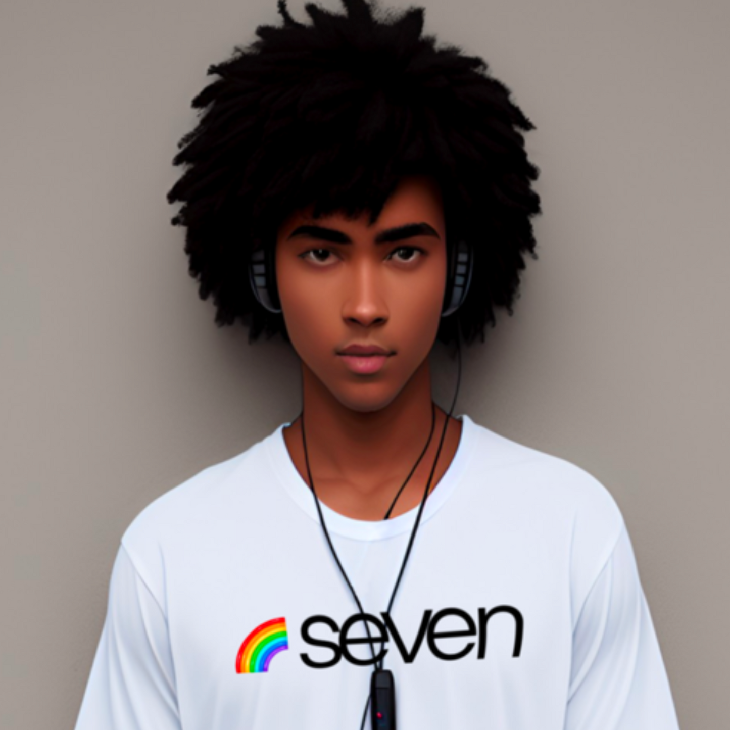 SEVEN RAINBOW Unisex Heavy Cotton Tee